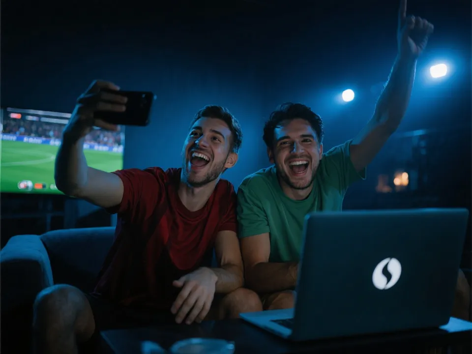 世界杯直播入口聚合与观赛场景示意图